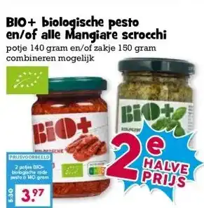 Boon`s Markt BIO+ biologische pesto en/of alle Mangiare scrocchi aanbieding