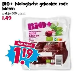 Boon`s Markt BIO+ biologische gekookte rode bieten aanbieding