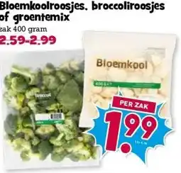 Boon`s Markt Bloemkoolroosjes, broccoliroosjes of groentemix aanbieding