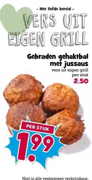 Boon`s Markt Gebraden gehaktbal met jussaus aanbieding