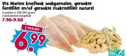 Boon`s Markt Vis Marine knoflook wokgarnalen, gerookte forelfilet en/of gerookte makreelfilet naturel aanbieding