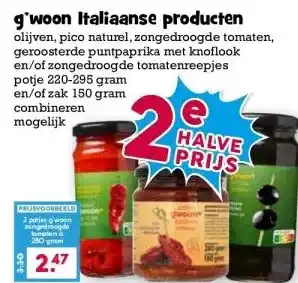 Boon`s Markt g'woon Italiaanse producten aanbieding