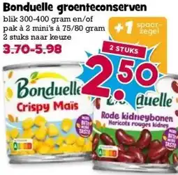 Boon`s Markt Bonduelle groenteconserven aanbieding