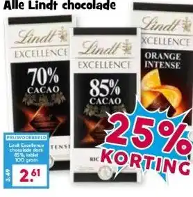 Boon`s Markt Alle Lindt chocolade aanbieding