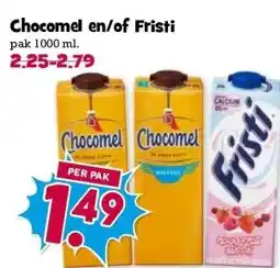 Boon`s Markt Chocomel en/of Fristi aanbieding