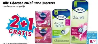 Boon`s Markt Alle Libresse en/of Tena Discreet aanbieding