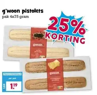 Boon`s Markt g'woon pistolets aanbieding