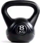 Bol.com WAYS. Kettlebell - 8 KG - PVC - Zwart aanbieding