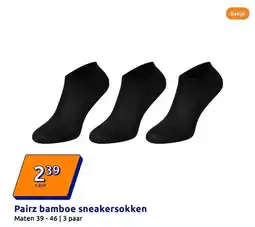 Action Pairz bamboe sneakersokken aanbieding