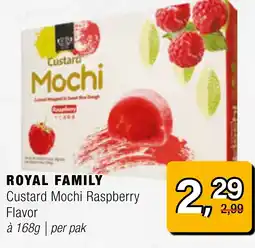 Amazing Oriëntal ROYAL FAMILY Custard Mochi Raspberry Flavor aanbieding