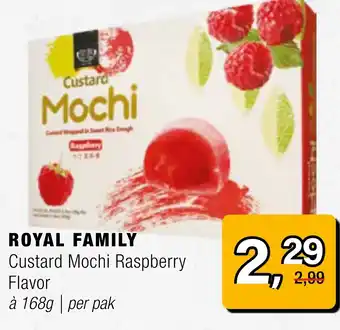 Amazing Oriëntal ROYAL FAMILY Custard Mochi Raspberry Flavor aanbieding