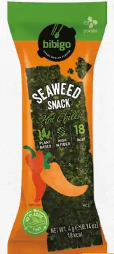 Amazing Oriëntal BIBIGO Seaweed Snack Hot Chilli aanbieding