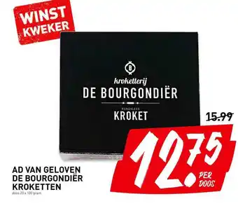 De Kweker ad van geloven de bourgondier kroketten 100g aanbieding