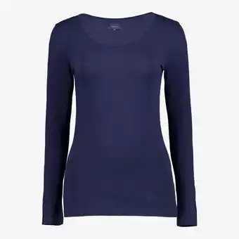 Scapino TwoDay dames shirt katoen blauw aanbieding