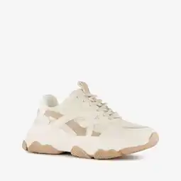 Scapino Blue Box dames dad sneakers wit beige aanbieding