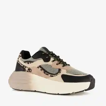 Scapino Blue Box dames dad sneakers met dierenprint aanbieding