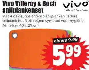 Dirk Vivo Villeroy & Boch vivo snijplankenset aanbieding