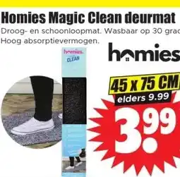 Dirk Homies Magic Clean deurmat aanbieding