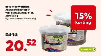 Pets Place Esve meelwormen. aanbieding