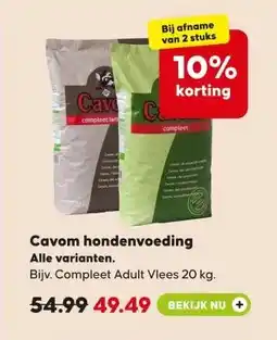 Pets Place Cavom hondenvoeding aanbieding