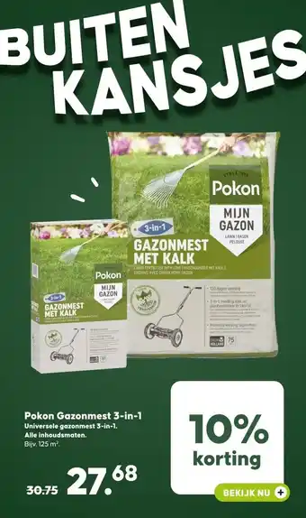 Pets Place Pokon Gazonmest 3-in-1 aanbieding