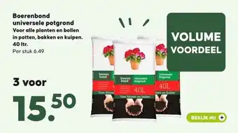 Pets Place Boerenbond universele potgrond aanbieding