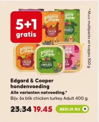 Pets Place Edgard & Cooper hondenvoeding aanbieding