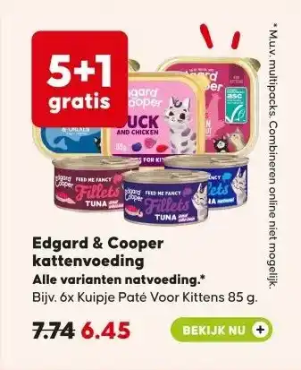 Pets Place Edgard & Cooper kattenvoeding aanbieding