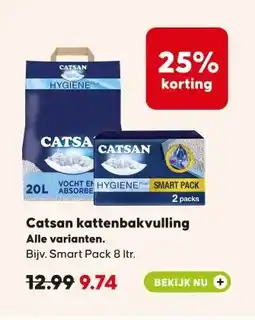 Pets Place Catsan kattenbakvulling aanbieding