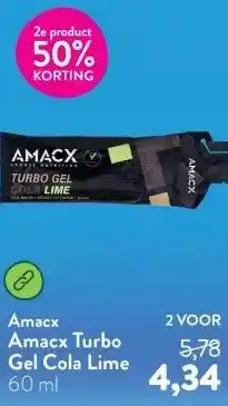 Holland & Barrett Amacx Turbo Gel Cola Lime aanbieding