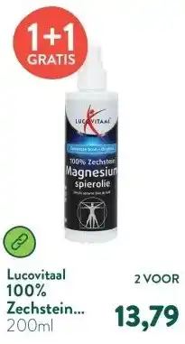 Holland & Barrett 100% Zechstein Magnesium Spierolie aanbieding