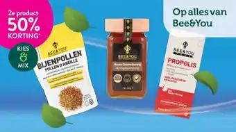 Holland & Barrett 2e product 50% KORTING Op alles van Bee&You aanbieding