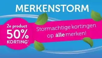 Holland & Barrett 2e product 50% KORTING* op álle merken! aanbieding