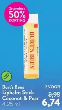 Holland & Barrett Lipbalm Stick Coconut & Pear aanbieding