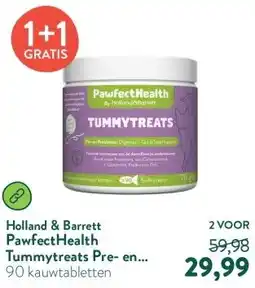 Holland & Barrett PawfectHealth Tummytreats Pre- en Probiotica Kat - 90 soft treats aanbieding