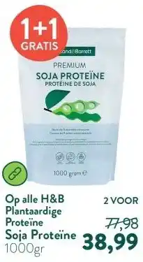 Holland & Barrett Soja Proteïne aanbieding