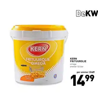 De Kweker kern frituurolie 10liter aanbieding