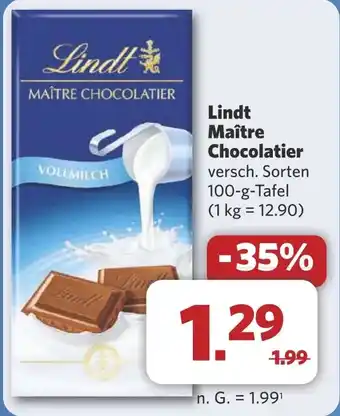 Combi Lindt Maître Chocolatier aanbieding