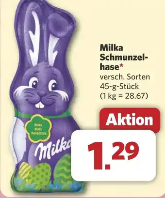 Combi Milka Schmunzel- hase* aanbieding