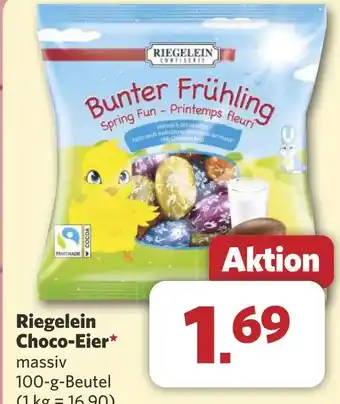 Combi Riegelein Choco-Eier aanbieding