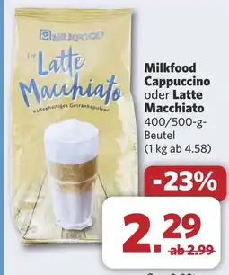 Combi Milkfood Cappuccino oder Latte Macchiato aanbieding