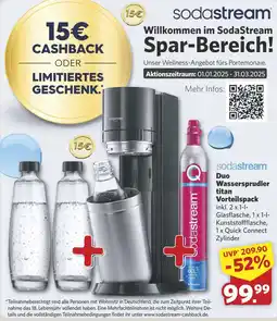 Combi Duo Wassersprudler titan Vorteilspack aanbieding