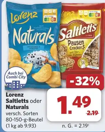 Combi Lorenz Saltletts oder Naturals aanbieding