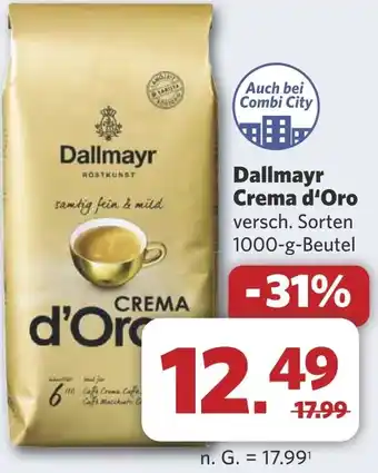 Combi Dallmayr Crema d'Oro aanbieding