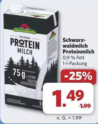 Combi Schwarz- waldmilch Proteinmilch aanbieding