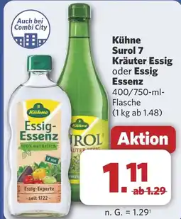 Combi Kühne Surol 7 Kräuter Essig oder Essig Essenz aanbieding