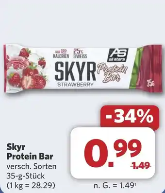 Combi Skyr Protein Bar aanbieding