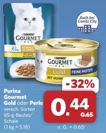 Combi Purina Gourmet Gold oder Perle aanbieding