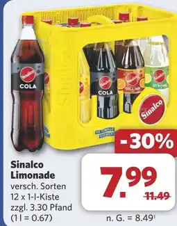 Combi Sinalco Limonade aanbieding