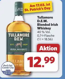 Combi Tullamore D.E.W. Blended Irish Whiskey aanbieding